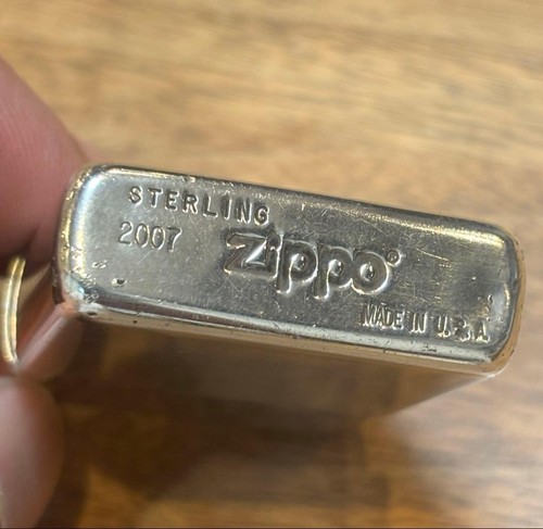 Zippo sterling silver lighter - zippo,