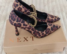 Next Women's Heeled Shoes Size 6 Leopard Print