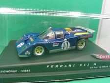 SPIRIT  FERRARI 512M LM 71 BLUE SUNOCO #11   BNIB 1/32 SLOT CAR scalextric compa