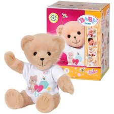 BABY born Teddy Bear White 36cm Super soft Bear toy for Boys and Girls