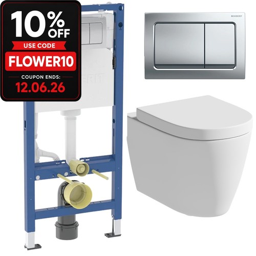Rimless wall hung toilet - hung,