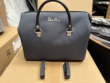 Vintage Very Rare Stylon Silver Cross Navy Dolls Pram Bag Excellent Collection