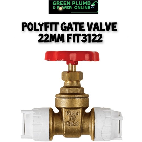 Polyfit gate valve 22mm - gate,