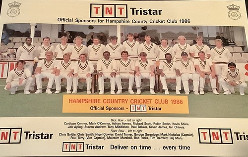 Hampshire cricket picture - hampshire, 1986