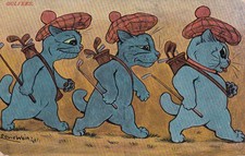 LOUIS WAIN   GOLFERS    PLUBLISHED BY MAX ETTLINGER c1907