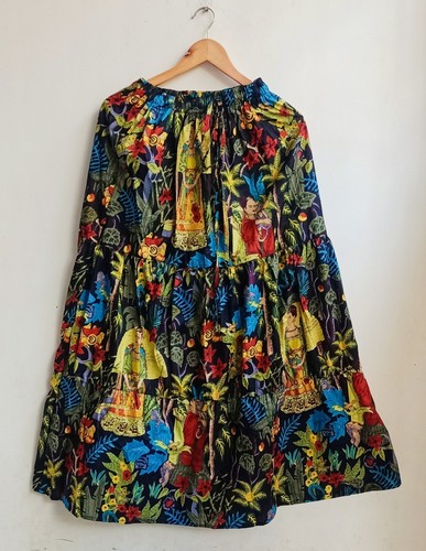 Indian cotton black frida - indian,
