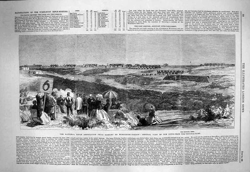 Old antique print - antique, 1863