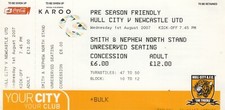 Ticket - Hull City v Newcastle