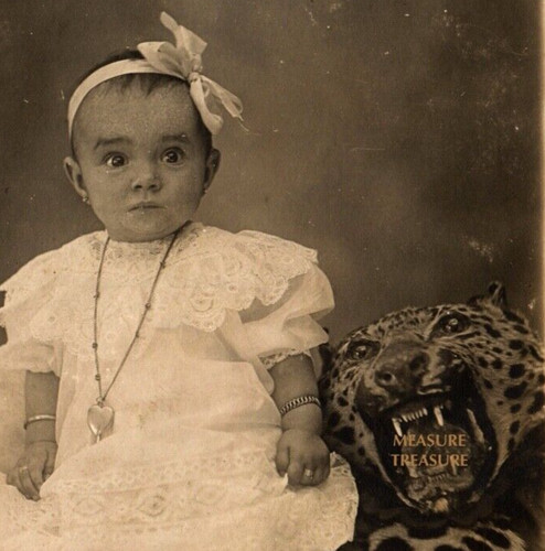 1910 wow rppc girl afraid - wow!,