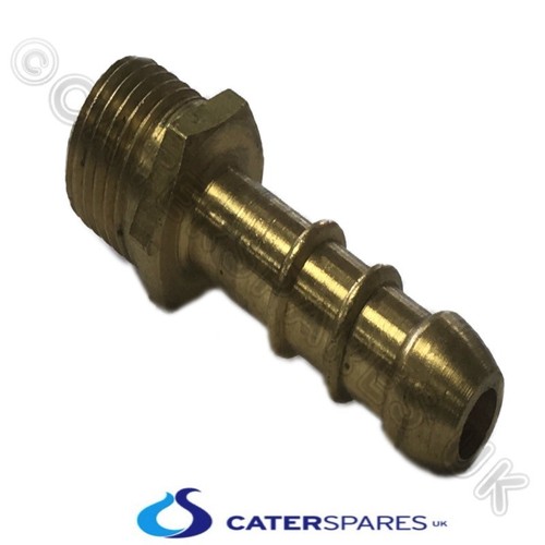 8mm brass hose end - 1/4",