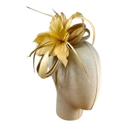 Small flower feather hair - flower,