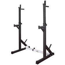 RIP X Adjustable Squat Bench Press Rack Stand Spotters Dip Bars Weight Lifting