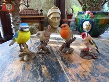 SET of 4 GARDEN BIRDS. Vivid