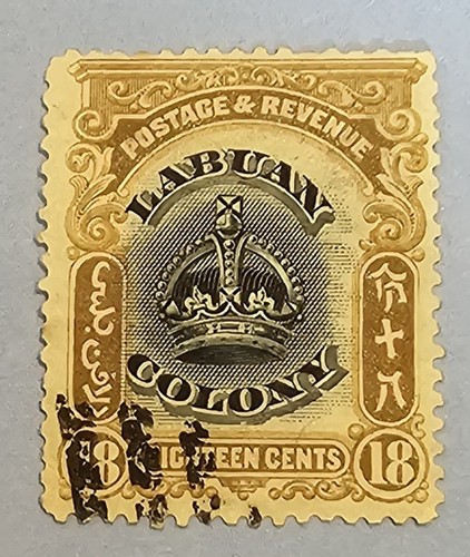 Labuan 1902 1903 - crown, 18