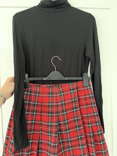 Next red tartan wrap over - red,