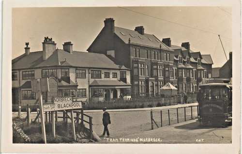 Norbreck near blackpool tram - norbreck, blackpool.