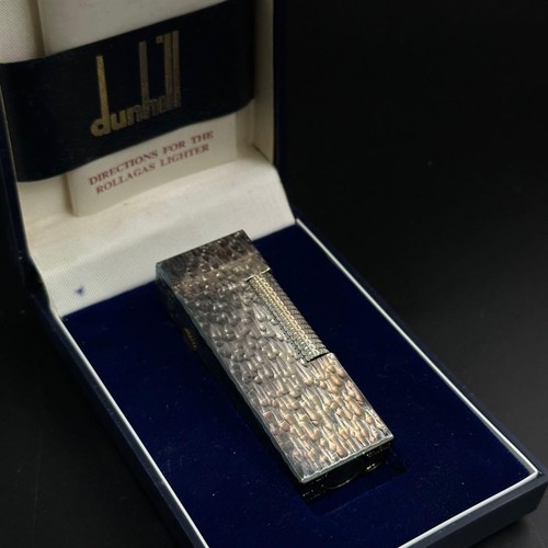 Dunhill gas lighter silver