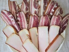 BACON. LARD. PORK NECK. Jerky. Meat, salted, natural cold smoking.