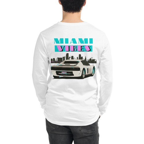 Miami vibes 80s white - vibes,