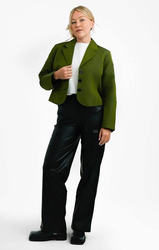Collusion womens green - green, blazer