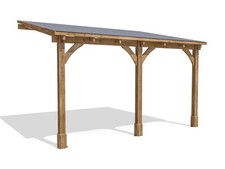 Lean To Gazebo 4x3m Wooden