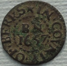 1657 berkshire newbury copper - 1657,