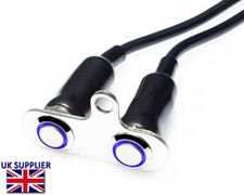 Motorbike Handlebar Double Switch Button LED ON OFF Engine Kill Starter Flash