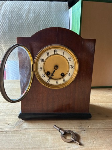 Vintage art deco mantel clock - vintage,
