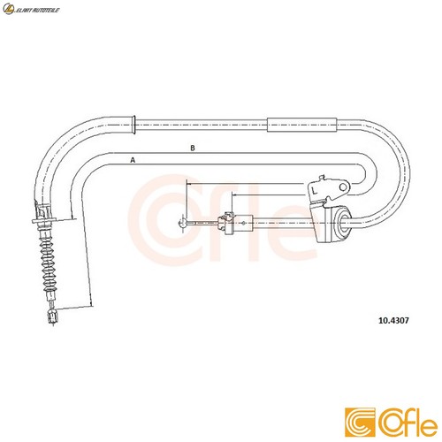 Cable parking brake 4307 - cable,