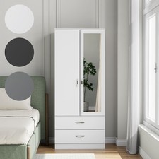 Mirrored 2 Door Wardrobe with
