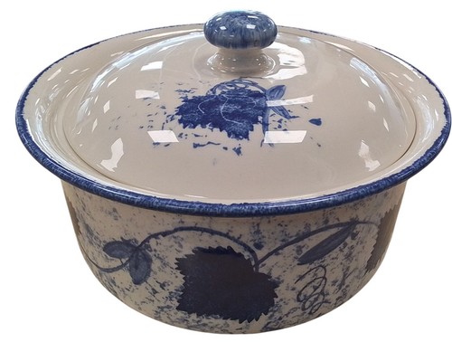 Poole pottery blue - blue, floral