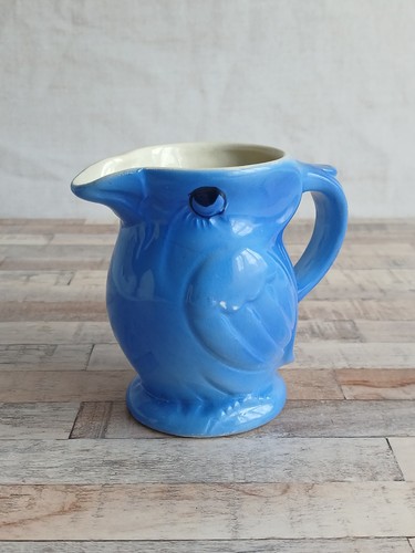 Vintage blue bird shaped - vintage, jug