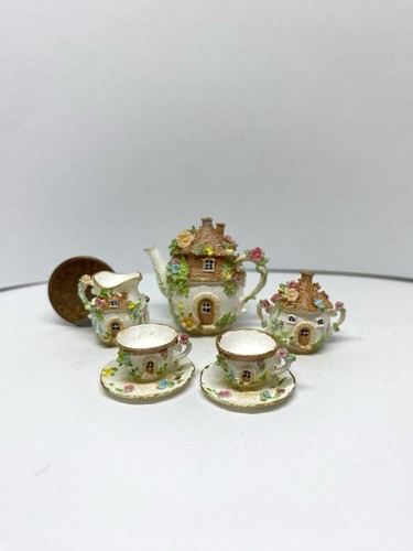 12th scale cottage tea set - scale,