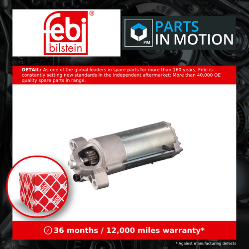 Starter motor 102909 - motor, febi