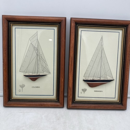 Vintage half hull sailboat - half,