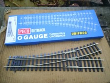 Peco setrack O gauge 2nd radius left hand point turnout ST U751BH unifrog