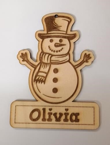Snowman christmas bauble - snowman,