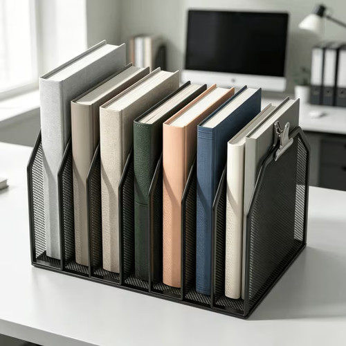 Black metal mesh desk letter - black,