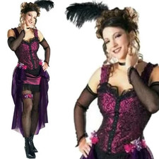 Deluxe saloon girl adult - girl,