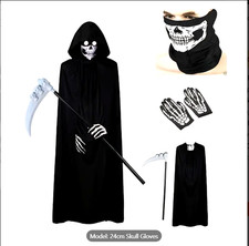 Halloween costume grim reeper (50% OFF ) Receive before Haloween fun and party