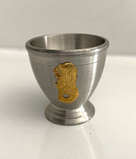 Vintage  PHOENIX Pewter 97% EGG CUP Singapore