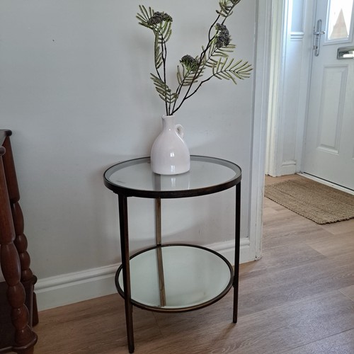 Dunelm brass effect tier - brass,