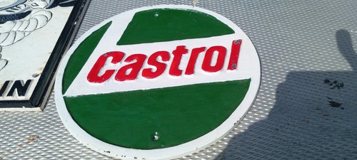 Castrol cast sign - castrol,