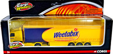 Corgi Wheelz Collection- TY86728 Volvo Curtainside Weetabix Edition Truck Boxed.