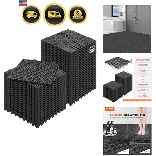 Interlocking tile 50pcs black - interlocking,