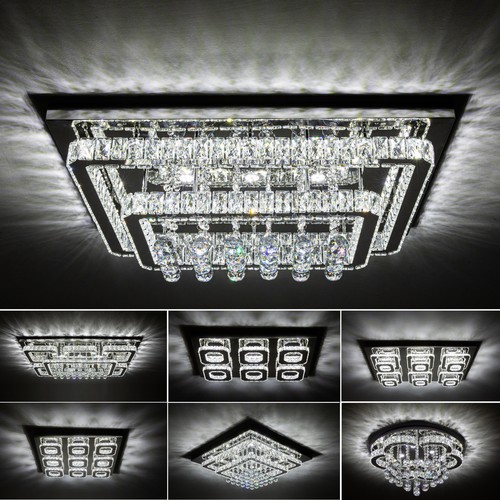 Led ceiling crystal lights - led,