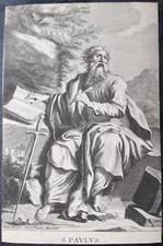 OLD MASTER PRINT circa 1700: A