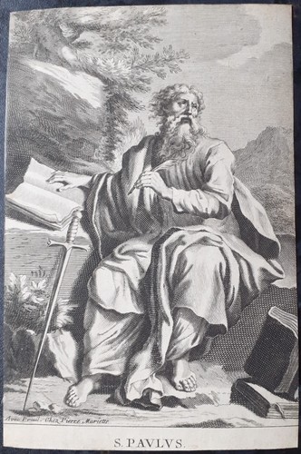 Old master print circa 1700 - old,