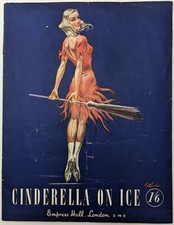 Original Cinderella On Ice Programme, Empress Hall, London, c 1950 