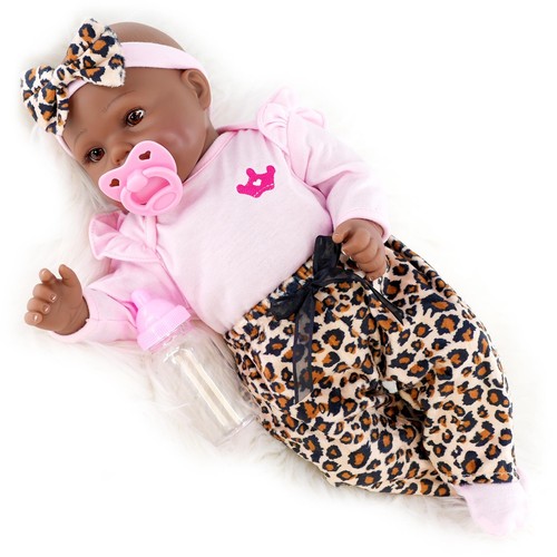 Black baby doll toy reborn - baby,